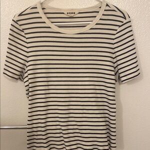 Boden Striped T-Shirt - Black and White